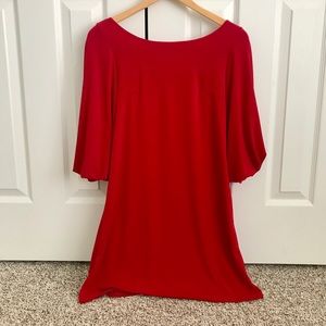 Judith March little red dress